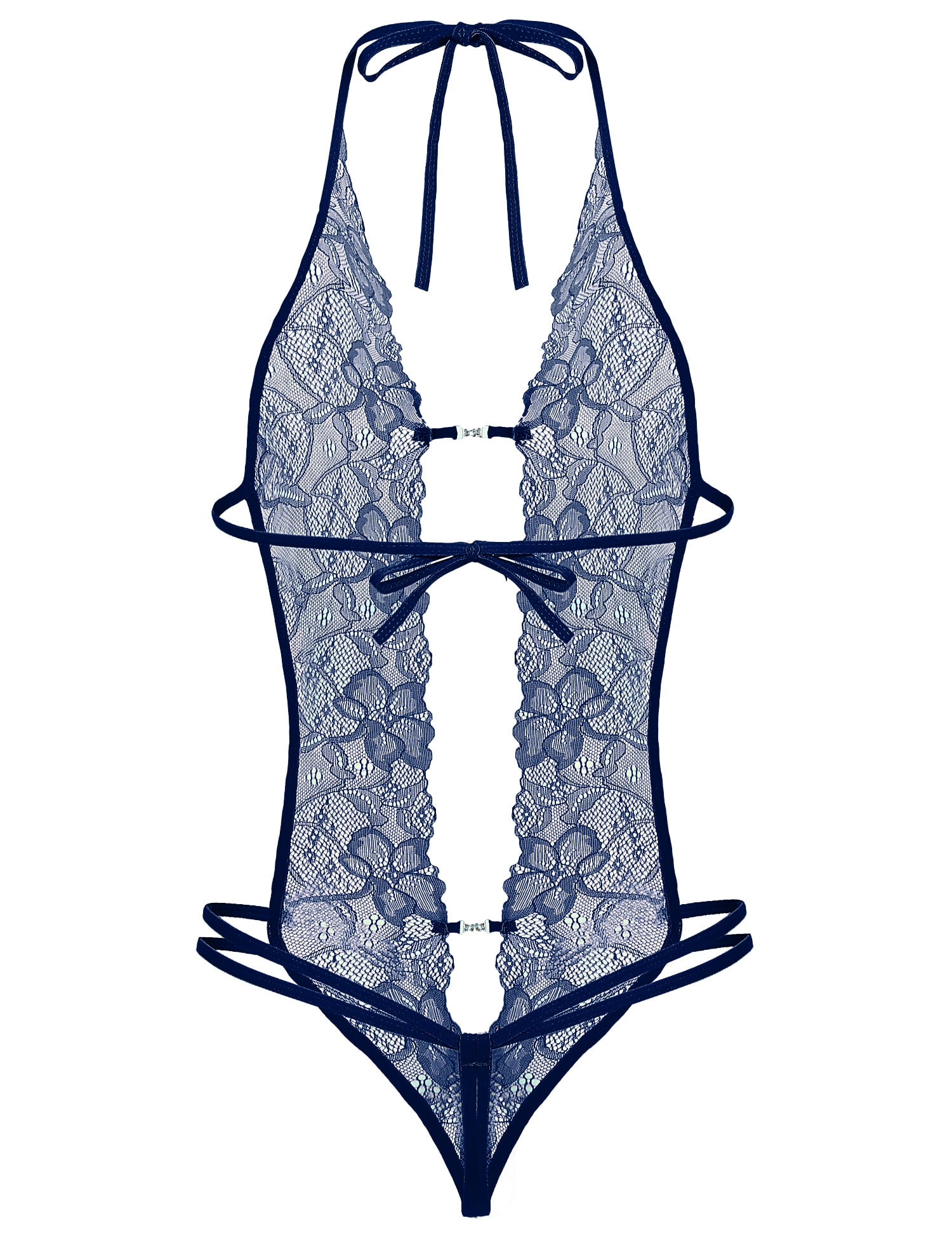 Avidlove Lingerie for Women Lace Bodysuit Halter One Piece
