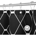 thumbnail image 4 of Black and White Shower Curtain Black Shower Curtain for Bathroom, Geometric Shower Curtain Set with Heavy Duty, Water Repellent Bathroom Curtain for Hotels Bathtubs, 72 x 72 inch, 4 of 6