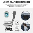 thumbnail image 2 of Equipaje de mano TIAWOLT para debajo del asiento de 16 pulgadas con cierre TSA negro, 2 of 9