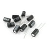 Unique Bargains 10 Pcs 35V 220uF 105C Radial Lead Electrolytic Capacitor 8mm x 12mm