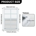thumbnail image 3 of Gaahing Heavy-Duty Aluminum Shed Windows Kit Flush Mount with Tempered Glass & Fiberglass Screens,18" x 23",2-Pack, 3 of 7
