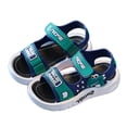 thumbnail image 1 of Xfvqtps Kids Boys Beach Sandals Open Toe Hook and Loop Straps Soft Sole Flats Summer Shoes, 1 of 9