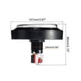 thumbnail image 2 of Starts Arcade Buttons ABS Micro Switch Flat Large Circle with LED Light for Video Games Parts DC 12V White, 2 of 6