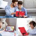 thumbnail image 6 of Dteck Case for Samsung Galaxy Tab S9 2023 (SM-X710/X716B/X718U)/S8 11 Inch SM-X700/X706 2022 / S7 11 Inch SM-T870/T875, Heavy Duty Hybrid Shockproof Kickstand Rugged Kids Friendly Case Cover,Red+Black, 6 of 8