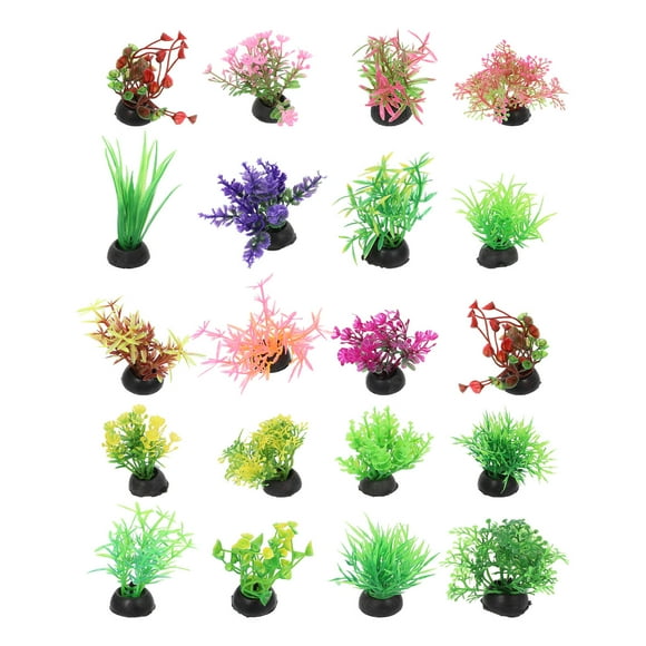 Milisten 20Pcs Aesthetic Fish Tank Decor Plastic for Aquarium