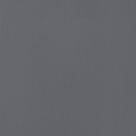 American Crafts 80lb Textured Cardstock 12"X12"-Charcoal
