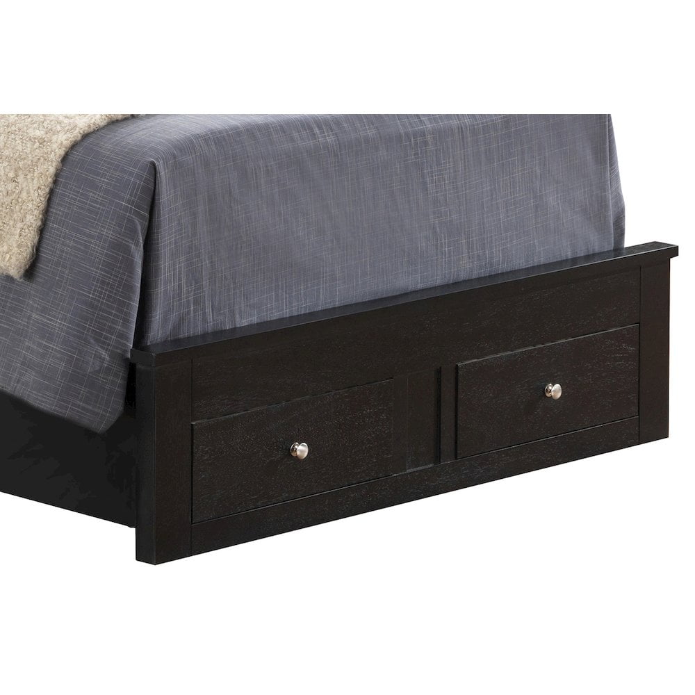 Glory Furniture Burlington Twin Storage Bed in Black