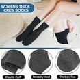 thumbnail image 3 of 4 Pairs Womens Fuzzy Socks Size 6-10 Fleece Fluffy Cabin Plush Warm Sleep Soft Cozy Winter Adult Socks, 3 of 6