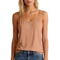 thumbnail image 2 of Women's Adjustable Spaghetti Strap Cami Tank Top Cropped Stretchy Basic Layering Casual Summer Daily Tops 2026, S, 2 of 6