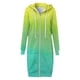 thumbnail image 4 of ICHUANYI Liquidación Mujer Gradiente Suelto Manga Larga Sudadera con Capucha Suéter Top Abrigo Largo ICHUANYI WER202308172834, 4 of 5