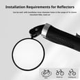 thumbnail image 4 of Bicycle Rearview Mirror, ABS 360° Rotational Adjustable Cycling Mirror for 16mm-22mm Handlebars, Wide Angle Mountain Bike & Road Bike Accessory, Black, 4 of 8