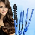 thumbnail image 4 of 3pcs Red Hair Styling Set: Straightener, Flat Iron & V-Shaped Comb - Multi-Functional Tools for All Hair Types, 110V Plug-In, Perfect Holiday Gift, 4 of 10