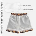 thumbnail image 5 of Brown and Beige Flowers Boys Swim Trunks Quick Dry Boy Swim Shorts for 3-14 Years, 5 of 8