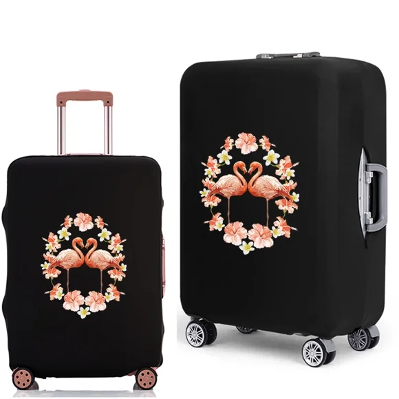 Travel Luggage Protective Cover Flamingo Pattern Suitcase Case Travel Accessories Elastic Trunk Cover for 18-28 Inch Suitcase 8flamingo046 M