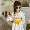 thumbnail image 3 of Kids Canvas Fanny Waist Bag Girls Chest Bum Pack Crossbody Pouch (Yellow), 3 of 10