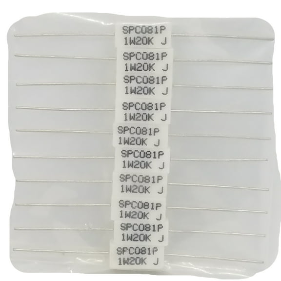 Pack of 10 MCPRW01WJP203B00 Resistor Metal Film 20KOHM, 1W, 5%, AXI