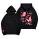 thumbnail image 1 of Sudadera con capucha Pink Palm Puff para mujer, sudadera con capucha gráfica rosa Palm Puff Sudadera preppy unisex, sudadera con capucha de gran tamaño Negro XXL, 1 of 5