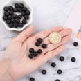 thumbnail image 3 of 400pcs 10mm Natural Lava Beads Black Chakra Bead Strand Dyed Round Gemstone Loose Beads Energy Healing Beads for Jewelry Making, 3 of 6