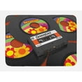 thumbnail image 1 of 70s Party Bath Mat, Compact Cassette Player and Some Vinyl Records with Seventies Text Oldschool, Non-Slip Plush Mat Bathroom Kitchen Laundry Room Decor, 29.5 X 17.5 Inches, Multicolor, Ambesonne, 1 of 2