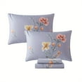 thumbnail image 6 of Lanpei Floral Bed Sheets Set 4Pcs Cal King, 100% Cotton Aesthetic Garden Style Deep Pocket Fitted Sheet Set, Shabby Flowers Farmhouse House Bedding Set (1 Flat Sheet, 1 Fitted Sheet, 2 Pillowcases), 6 of 8