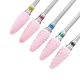thumbnail image 4 of Brocas de carburo de cerámica rosa para uñas, fresa, removedor de Gel, máquina eléctrica, pulido, pelado, herramientas de archivo, accesorio de manicura, 4 of 5
