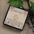 thumbnail image 6 of To My Wife The Greatest Love Story Marine Wife Forever Necklace w Message Card, 6 of 20