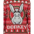 thumbnail image 3 of Shrek Ugly Christmas Sweater Men's Donkey Fair Isle Holiday Knit Pullover, 3 of 6