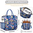 thumbnail image 5 of Pioneer Flower Floral Print Pattern Womens Lunch Box for Work,Insulated Large Lunch Bag for Tween and Teen,Loncheras Para Mujer,Leakproof Adult Lunch Bag for Work,Beach,Travel,Picnic,Camping, 5 of 7