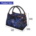 thumbnail image 2 of Honeii Glasses And Fireworks Print Cooler Bag Insulated, Large Leakproof Soft Sided Portable Cooler Bag,Lunch Box Lunch Bag, 2 of 6