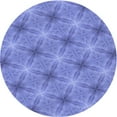 thumbnail image 1 of Ahgly Company Machine Washable Indoor Round Transitional Sky Blue Area Rugs, 5' Round, 1 of 7