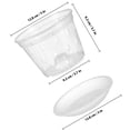 thumbnail image 2 of HEALEEP 5Jgo Macetas Transparentes Para Con Drenaje Para Crecimiento Saludable De Plantas De Jardín, 2 of 7