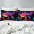 thumbnail image 4 of Rainbow Axolotl Sheet Set,Cute Animal Axolotl Bedding Set Underwater World Salamander Bed Sheets Full,Ocean Sealife Salamander Bed Sheet Set 4 Piece, 4 of 6