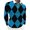 Blue, variant on IROINNID On Sale Button Up Shirts for Men Turndown Half Zipper Colorful Rhombus Digital Printing Long Sleeve Blouse,Khaki