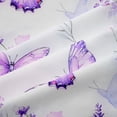 thumbnail image 5 of Erosebridal Kawaii Purple Butterflies Blackout Curtains Set of 2 (52x84 Each),Rustic Lavender Blossom Window Curtains For Girl, 5 of 7