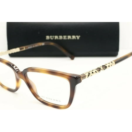 New Burberry B 2246 3316 Cat Eye Havana Eyeglasses Optical Frame 53mm