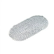 Croydex Non-Slip Pebbles PVC Bathtub Mat in Clear with Suction Cups (28 x 14in)