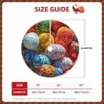 thumbnail image 2 of Rateoe Easter Eggs Pattern Christmas Tree Skirt with Ties , Christmas Tree Decorations, Farmhouse Christmas Decor Xmas Holiday Decorations-36", 2 of 6