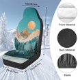 thumbnail image 7 of Uorisanigo Front Car Seat Cover - Pertty Scenery 2-Pack Bucket Auto Front Seat Protectors Universal for SUVs, Trucks, Cars, Breathable & Stylish Car Accessories Cushions, 7 of 7