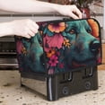thumbnail image 7 of Sikiie Colorful Flower Dog A Toaster Covers 2 Slice Dustproof Toaster Cover Bread Machine Cover, Dustproof Cover - 11.4" x 7.5" x 7.9", 7 of 7