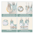 thumbnail image 3 of Arnés De Seguridad Caminar Respirable Para Bebés 6-36 Meses Verde Claro, 3 of 5