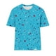 thumbnail image 4 of Camisetas de Mujer con Cuello Redondo Blusas de Manga Corta Imprimir Top, Camisetas de Mujer para Primavera Verano Casual, 4 of 4