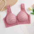 thumbnail image 5 of QASIEATN Wireless Daisy Bras for Women Fashion Solid Full Coverage Push Up Bralette Bras Women's Underwear, 5 of 8