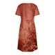 thumbnail image 4 of Vestido Corto de Verano Moda Gradiente Corto de Manga en V Cuello Vestido Casual, Poliéster Ligero de Verano, Lavado de Manos, 4 of 7