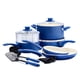 thumbnail image 1 of GreenLife Soft Grip Healthy Ceramic - Juego de ollas y sartenes antiadherentes de 12 piezas, sin PFAS, apto para lavaplatos, color azul, 1 of 5