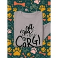 thumbnail image 3 of All You Need Is Corgi Sweatshirt Men -Image by Shutterstock, Male Medium, 3 of 4