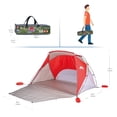 thumbnail image 3 of Ozark Trail Sun Shelter,Size: 8ft x 6ft x 5ft H, Use Camping, Picniking or Beach, 2 Adults, Easy Set Up, Red Colour, 3 of 6