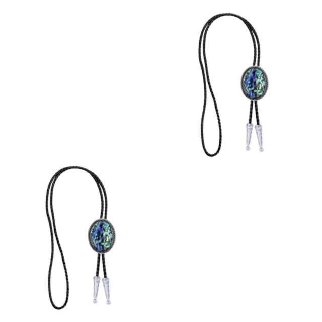 Sonducket Bolo Tie Women Men Western Cowboy PU Halloween Necktie Accessories Costume Tipo 1 2Conjunto