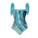 thumbnail image 3 of MKLEKYY Trajes De Baño Mujer Curvy Women 1 Piece Swimwear+1 Piece Cover Up Two Piece Vintage Print Swimsuit Monokini Bikini 2 Piece Swimsuits Two Piece Tankini Set 1936, 3 of 4