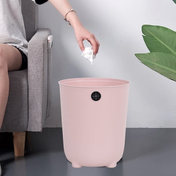 Trash Cans or Trash Bin Portable Hollow Paper Cans And Convenient Lidless Living Room Bedroom Household Plastic Trash Cans on Clearance