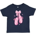 thumbnail image 3 of Inktastic Ballerina Pink Ballet Slippers Girls Toddler T-Shirt, 3 of 5
